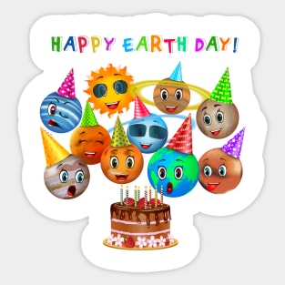 Happy earth day Sticker